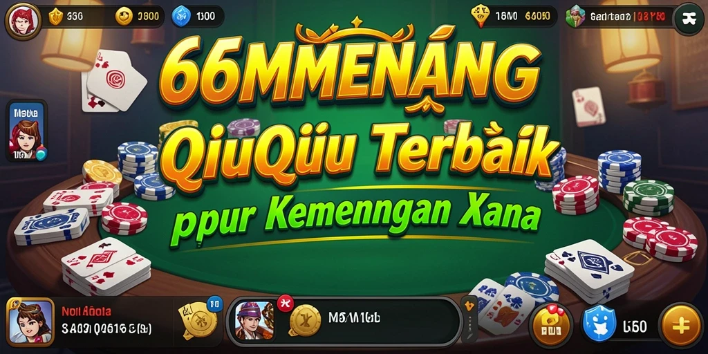 Tampilan menangkap momen seru saat bermain QiuQiu di 66MENANG.