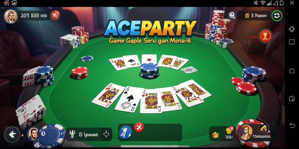 Tampilan gameplay seru dari ACEPARTY Game Gaple