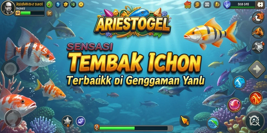 Gameplay seru menembak ikan di ARIESTOGEL.