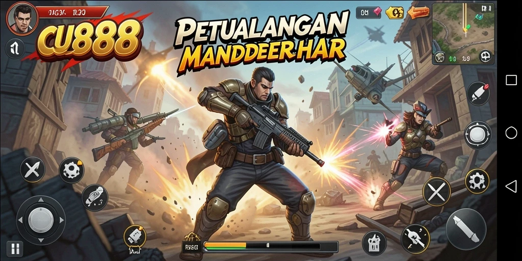 Cuplikan gameplay CU888 yang penuh aksi dan petualangan.