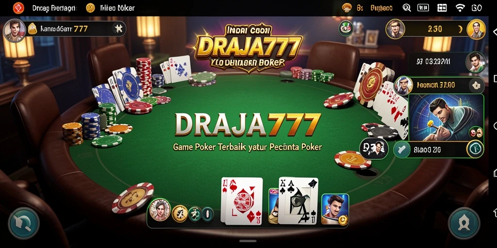 Tampilan gameplay DRAJA777 yang mendebarkan dalam permainan Poker.