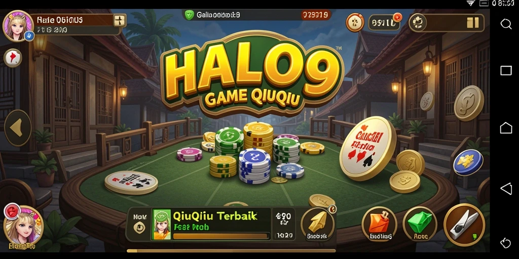Tampilan gameplay QiuQiu yang seru dan menegangkan.