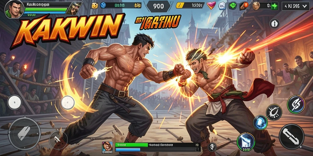 Tampilan gameplay KAKWIN yang intens dan seru.