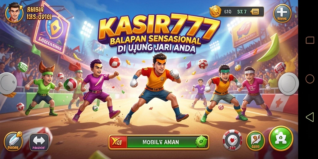 Tampilan balapan seru di KASIR777 dengan berbagai kendaraan.