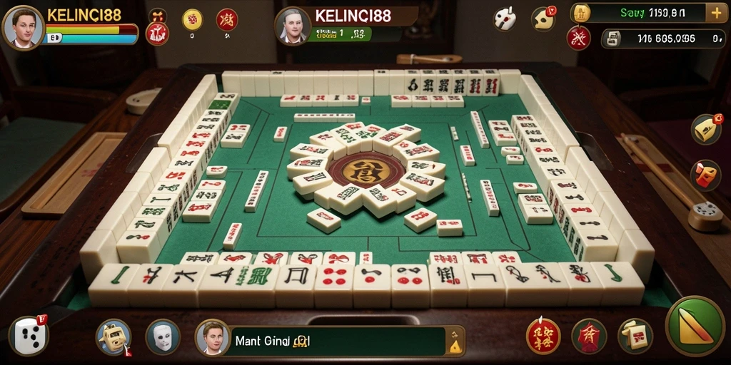 Tangkapan layar gameplay <strong>KELINCI88</strong> menampilkan pertempuran ubin yang seru.
