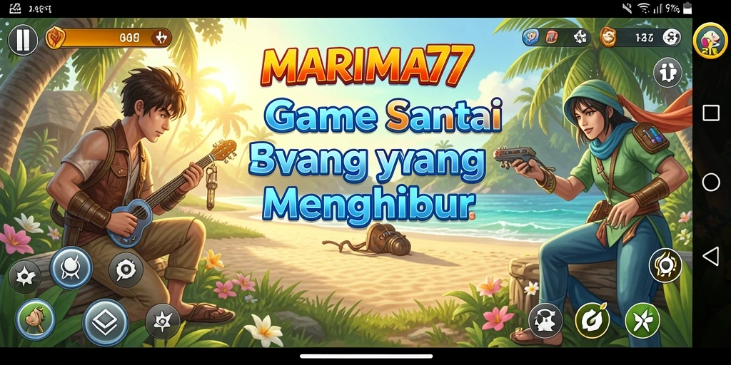 Screenshot gameplay <strong>MARIMA77</strong> yang menarik dan penuh warna.