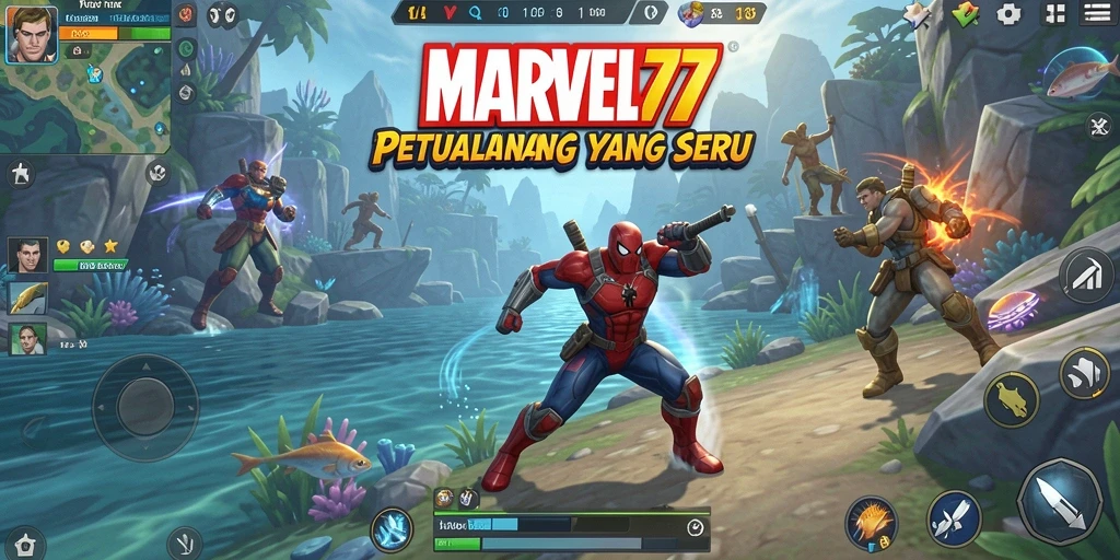 Gameplay menarik dari MARVEL77 saat memancing di lautan.