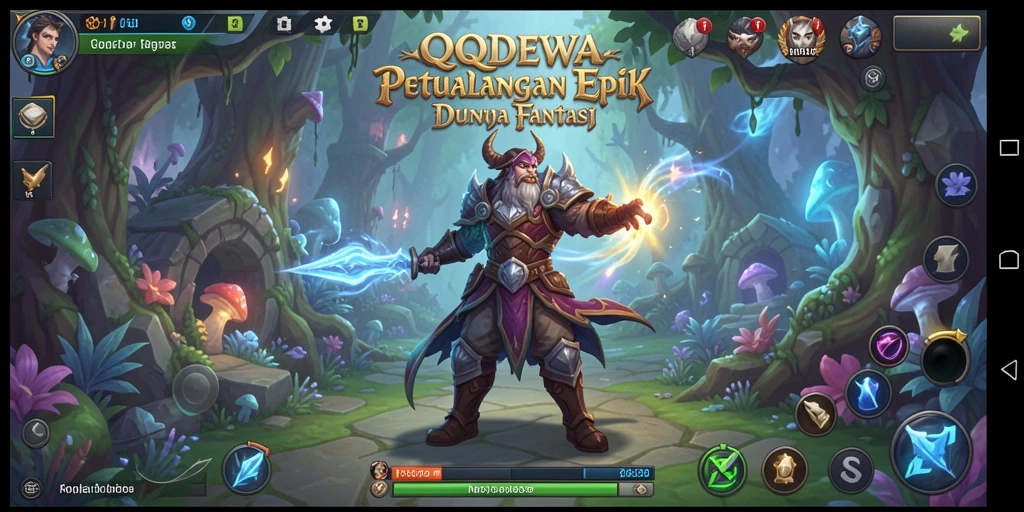 Tampilan gameplay RPG yang mendebarkan dalam QQDEWA.