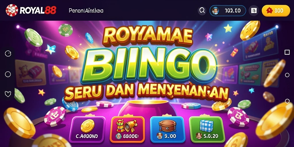 Tangkapan layar gameplay Bingo dinamis di ROYAL88.