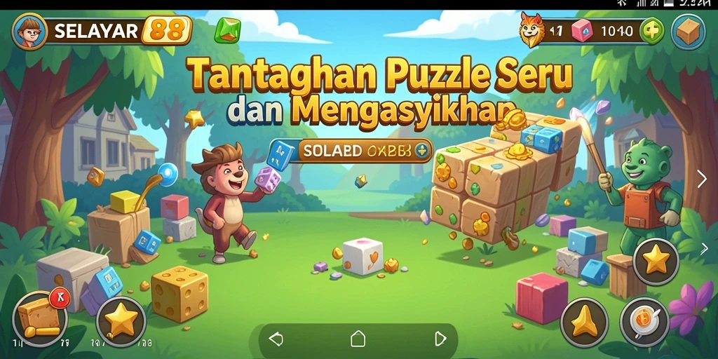 Tampilan gameplay <strong>SELAYAR88</strong> yang penuh warna dan penuh tantangan.