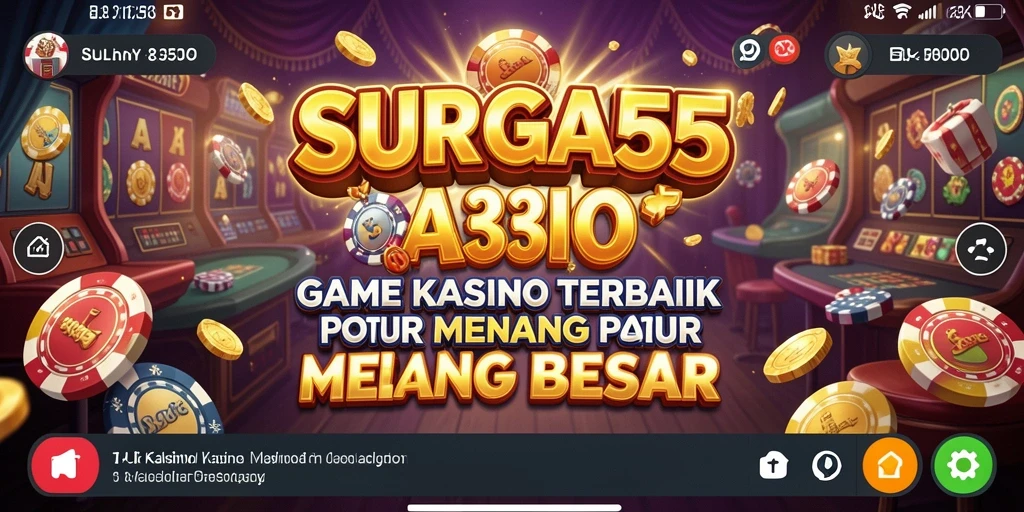 Tampilan atraktif gameplay Kasino di SURGA55 yang mendebarkan.